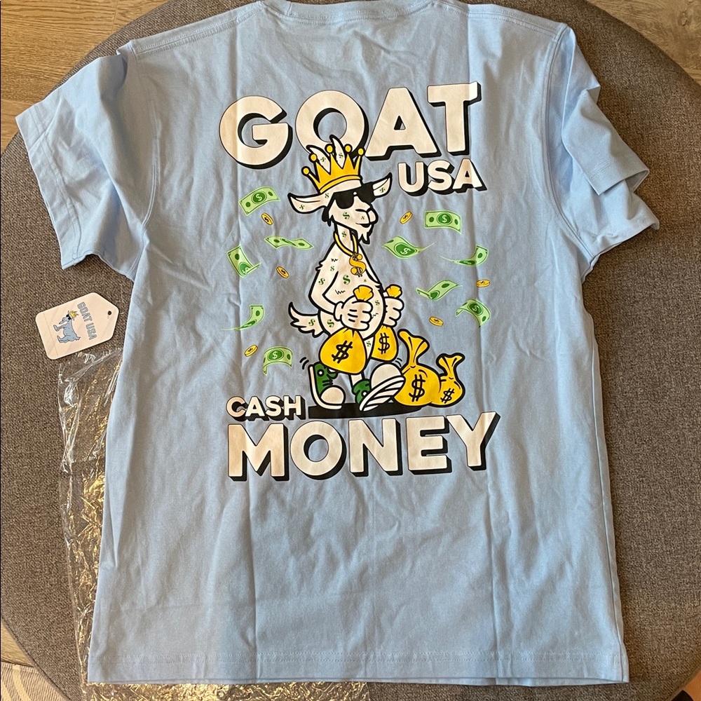 Goat USA Brand New NWT Adult Medium - Cash 25 Money - Carolina Blue GU-1050